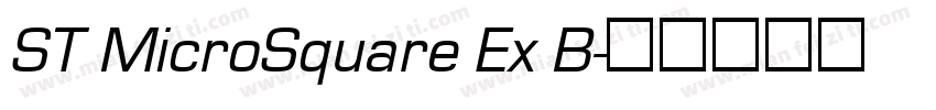 ST MicroSquare Ex B字体转换